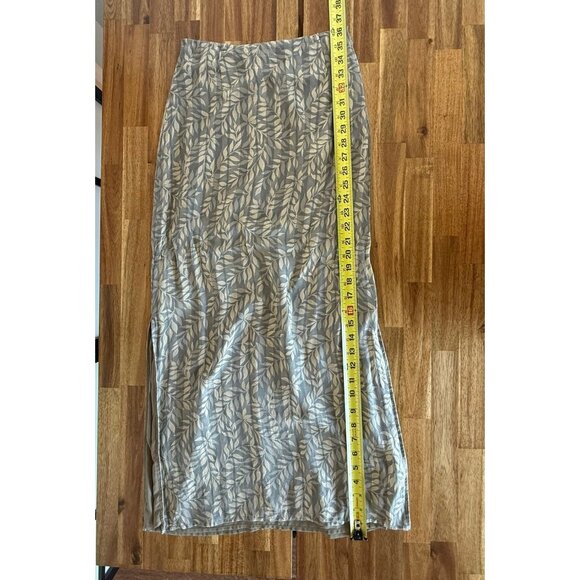 Y2K Banana Republic Womens Silk Midi Skirt Sz 2 Forest Fairy Boho Whimsy - Picture 15 of 15